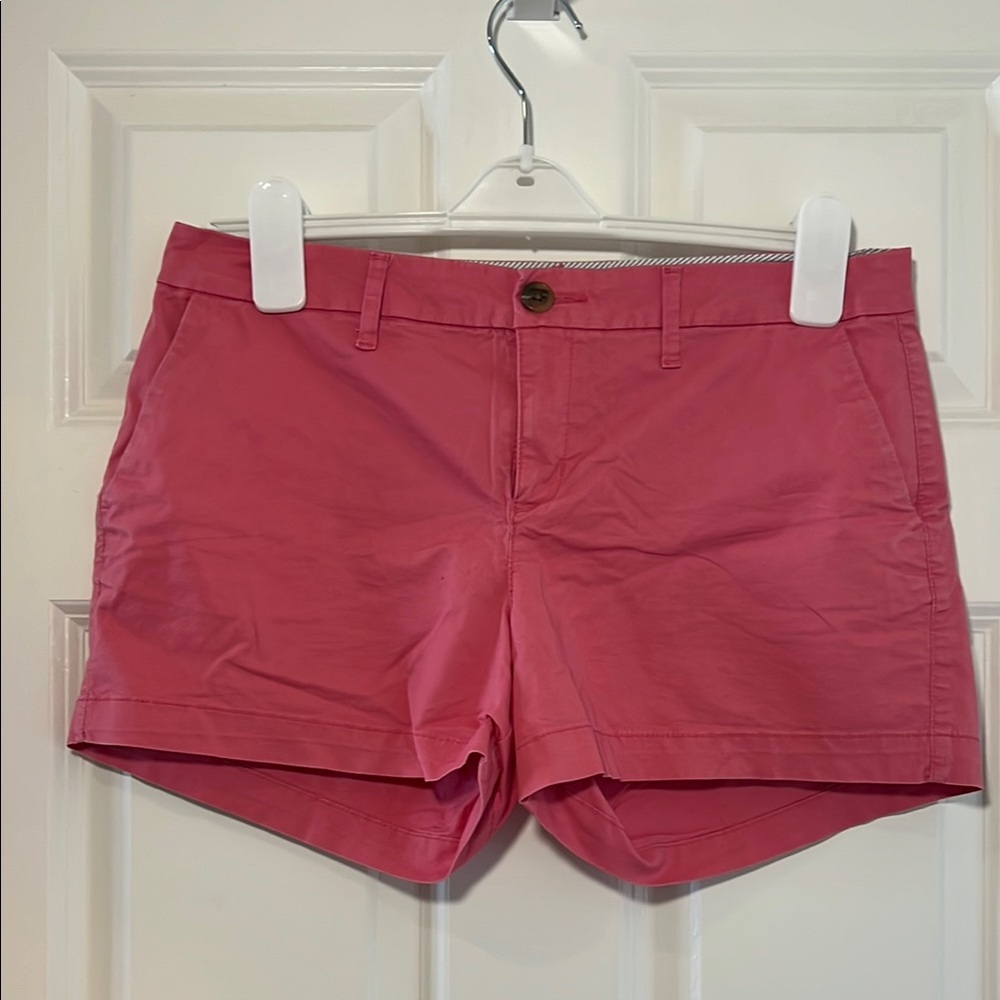 Old Navy Pink Bermuda Shorts Tailored Cotton Blend